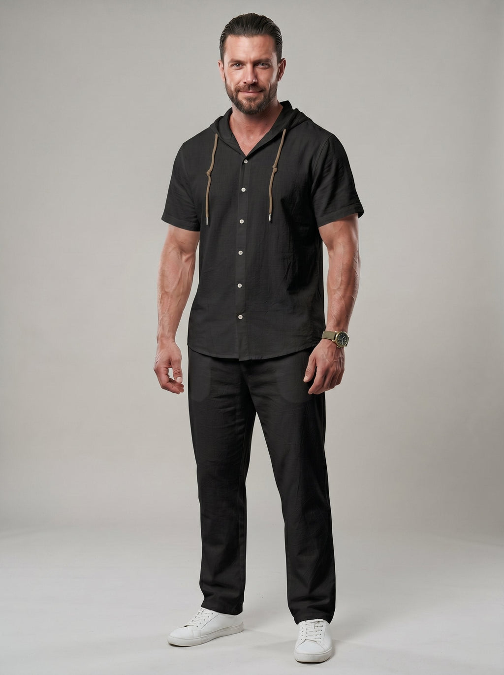 KZZ Men's lightweight two-piece set