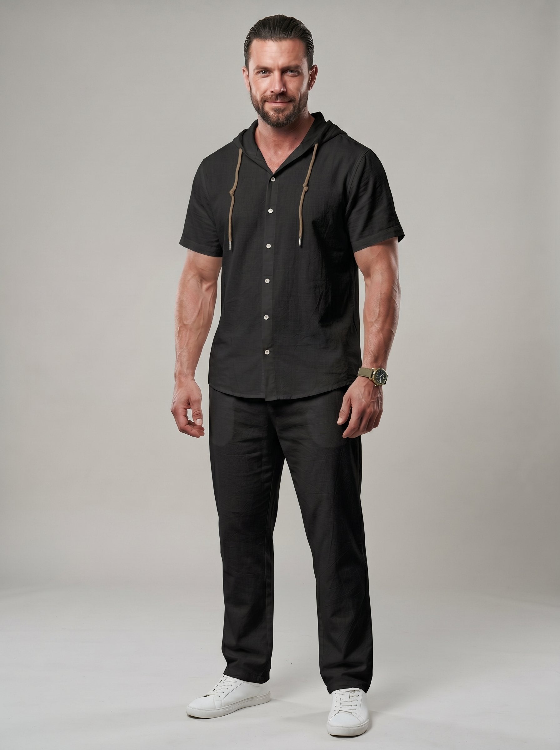 KZZ Men's lightweight two-piece set