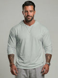 KZZ Hooded Drop-Cut Long Sleeve