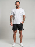 KZZ Casual Athletic Crew-Neck Short-Sleeve T-Shirt + Shorts