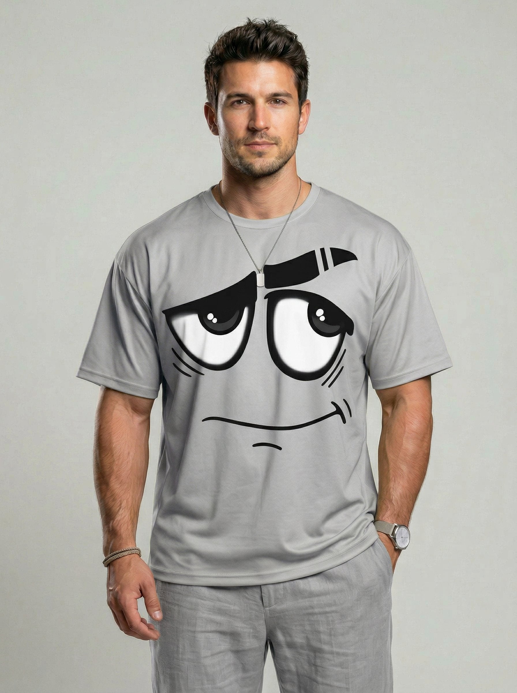 KZZ Men's 3D-Printed T-Shirt