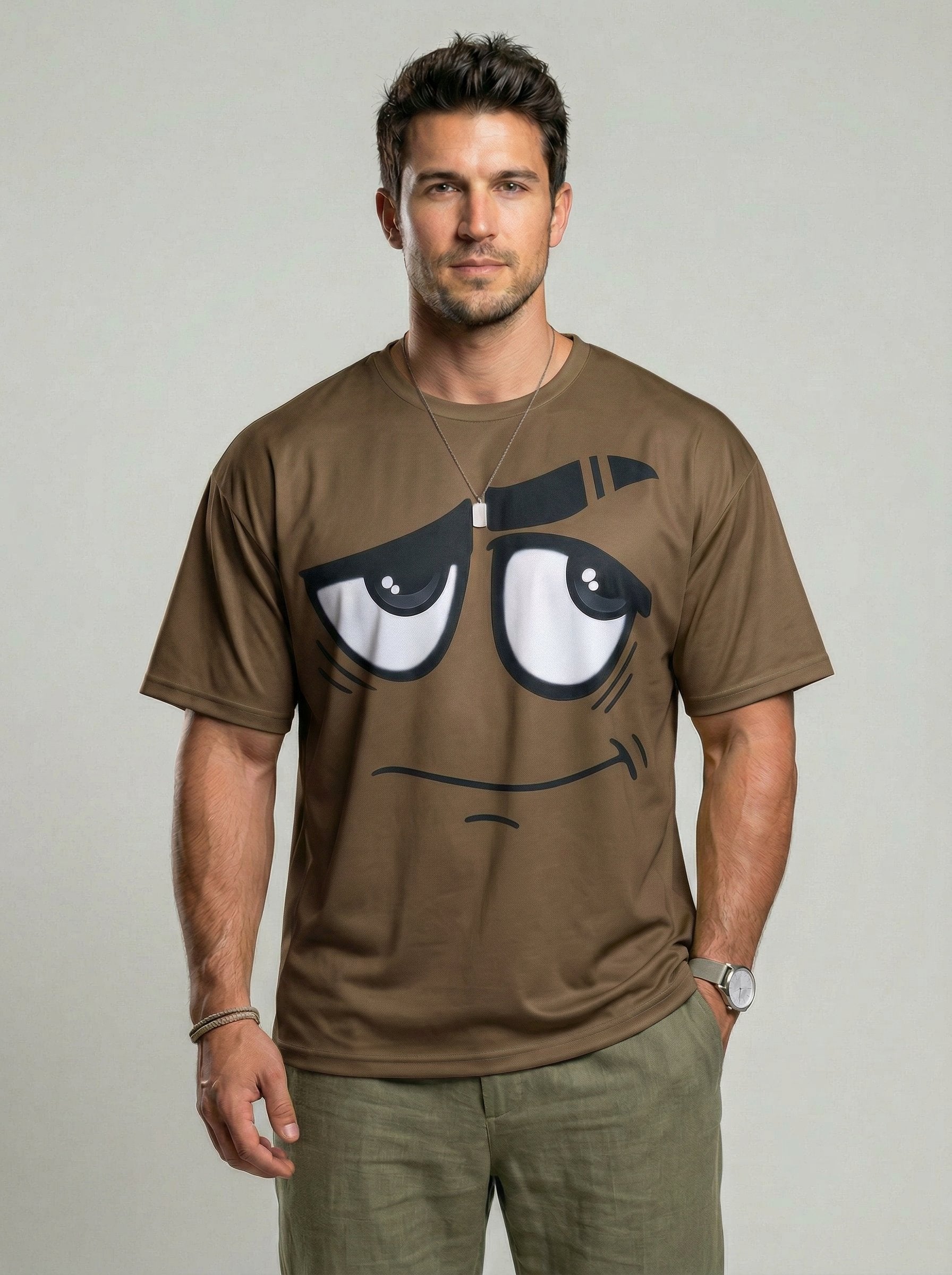 KZZ Men's 3D-Printed T-Shirt