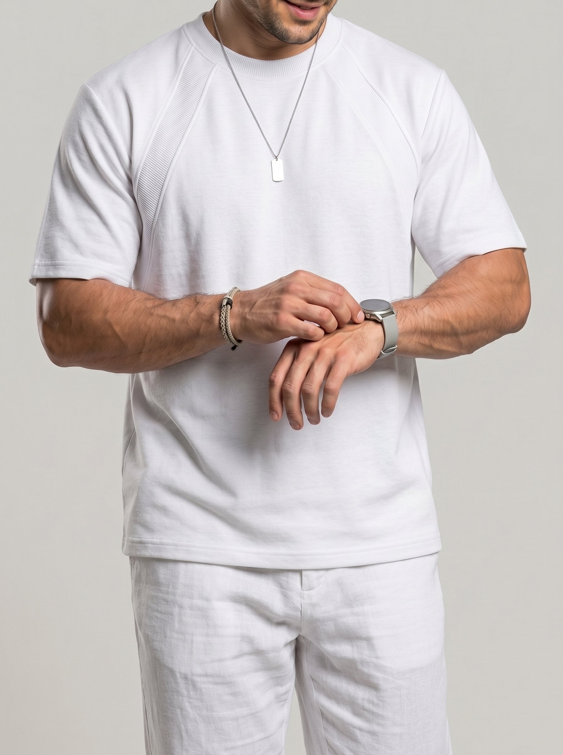 KZZ Men's Crew Neck T-Shirt