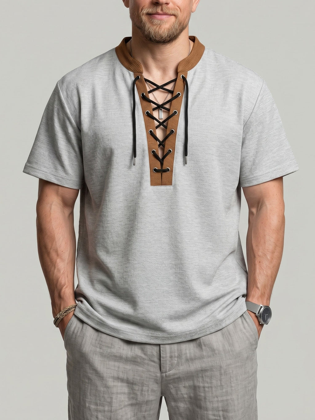KZZ Summer Casual Short-Sleeve Top