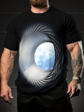 KZZ Men's Crew-Neck Short-Sleeve T-Shirt