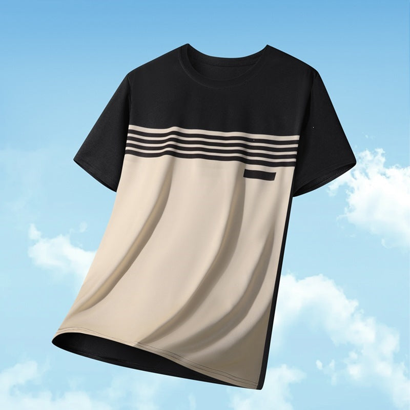KZZ Men's Color-Block T-Shirt (Summer)