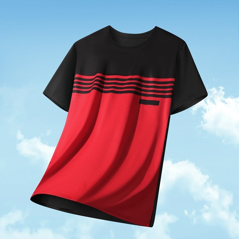 KZZ Men's Color-Block T-Shirt (Summer)