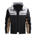 KZZ Men's Casual Stand Collar Jacket