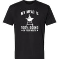 KZZ  Men's black crew neck T-shirt