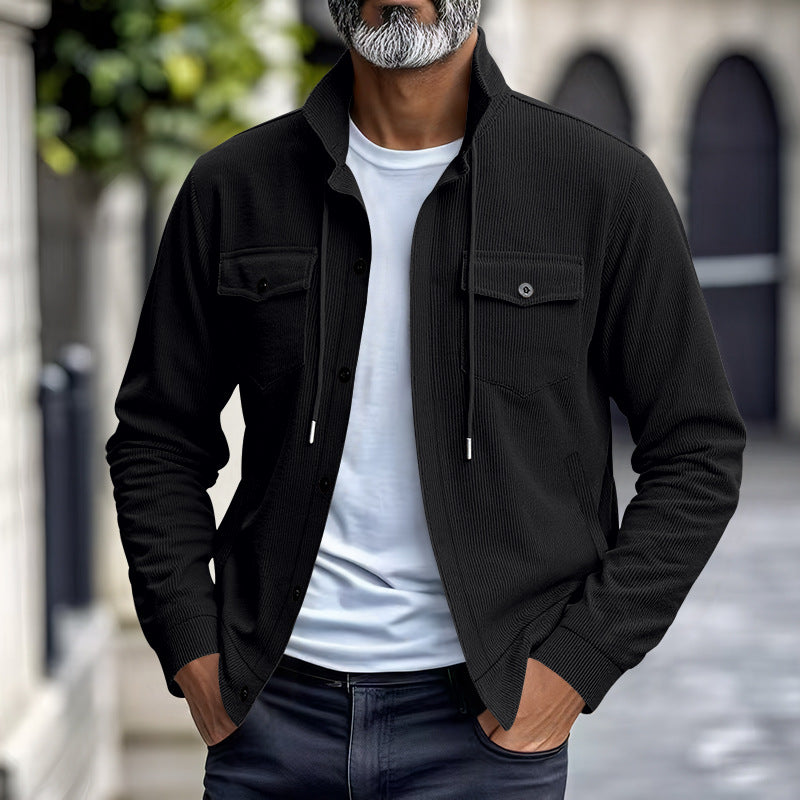 KZZ Men's Corduroy Jacket Coat
