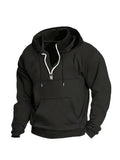 KZZ Men's Heavyweight Hooded Sweatshirt - Winter Warm Pullover Hoodie