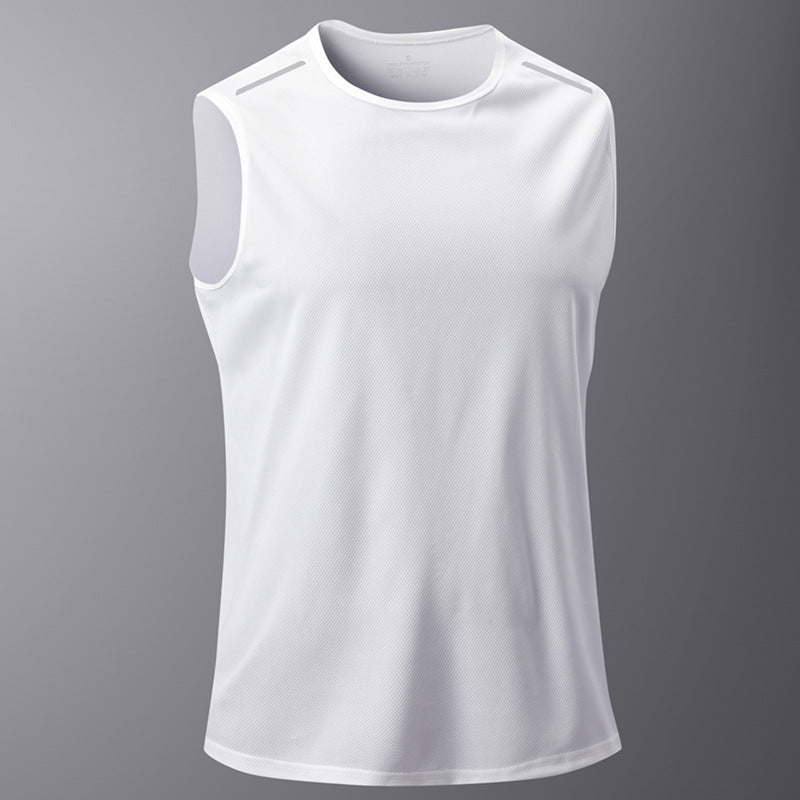 KZZ Men's Ice Silk Quick-Drying Vest, Sleeveless
