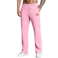 KZZ Men's Long Pants With Drawstring Versatile Casual Sweatpants