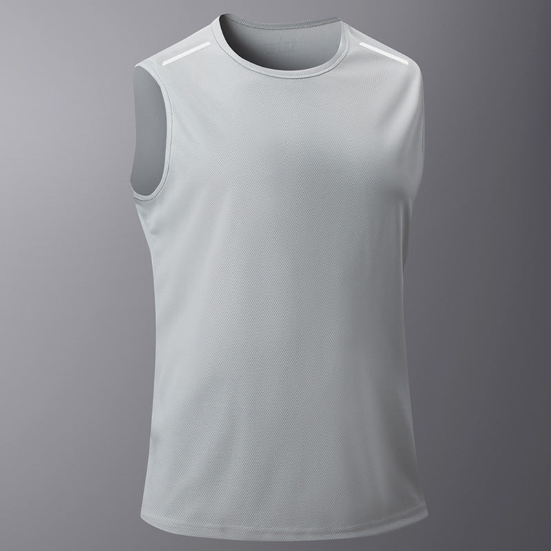 KZZ Men's Ice Silk Quick-Drying Vest, Sleeveless