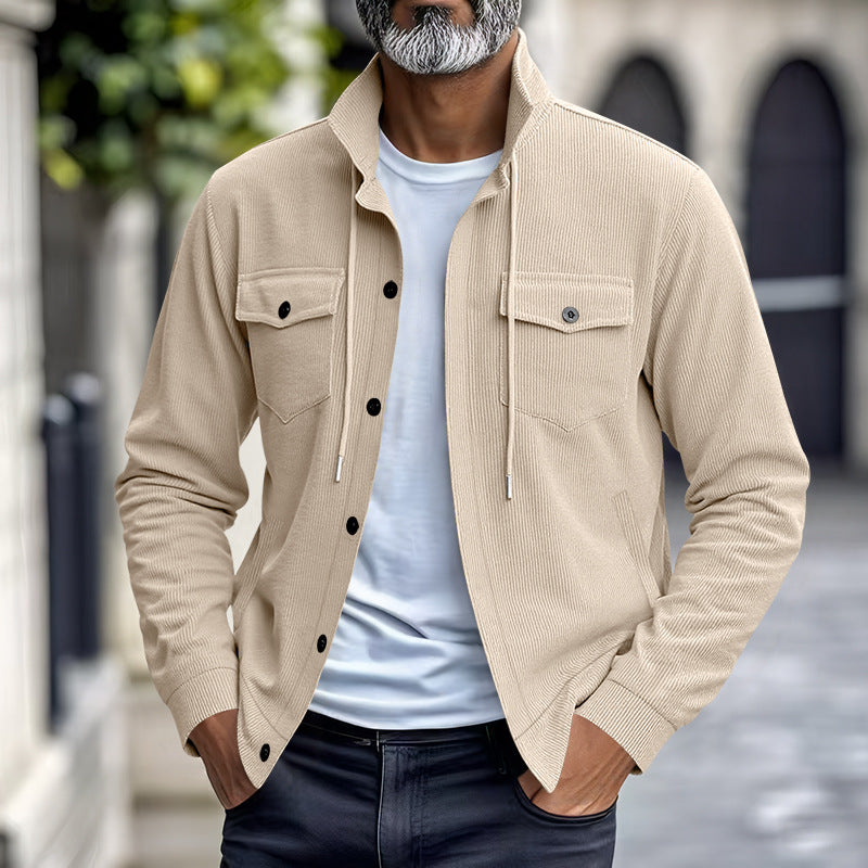 KZZ Men's Corduroy Jacket Coat