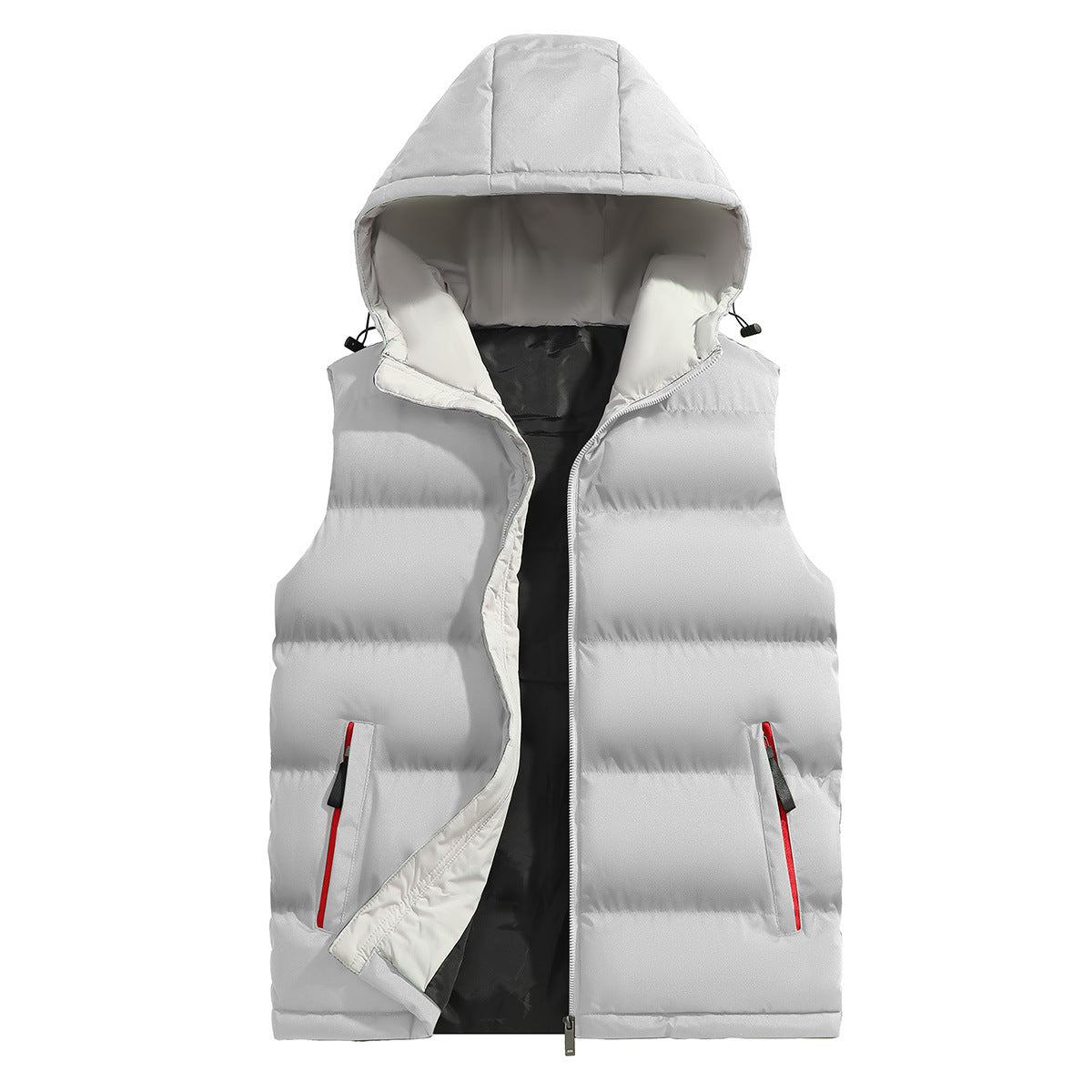 KZZ Men's versatile hooded casual vest
