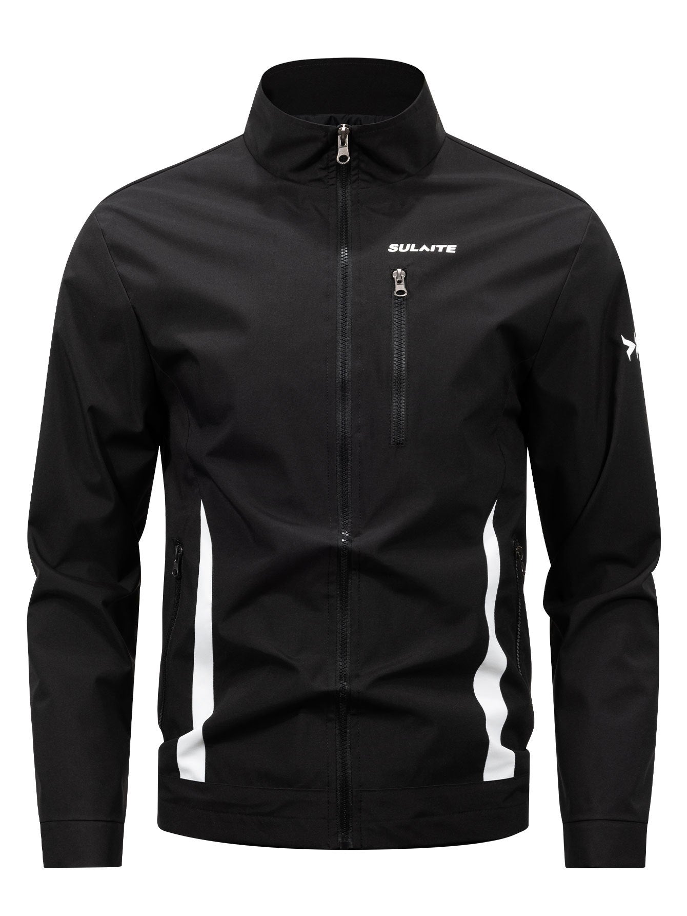 KZZ  Men's spliced contrasting letter racing jacket