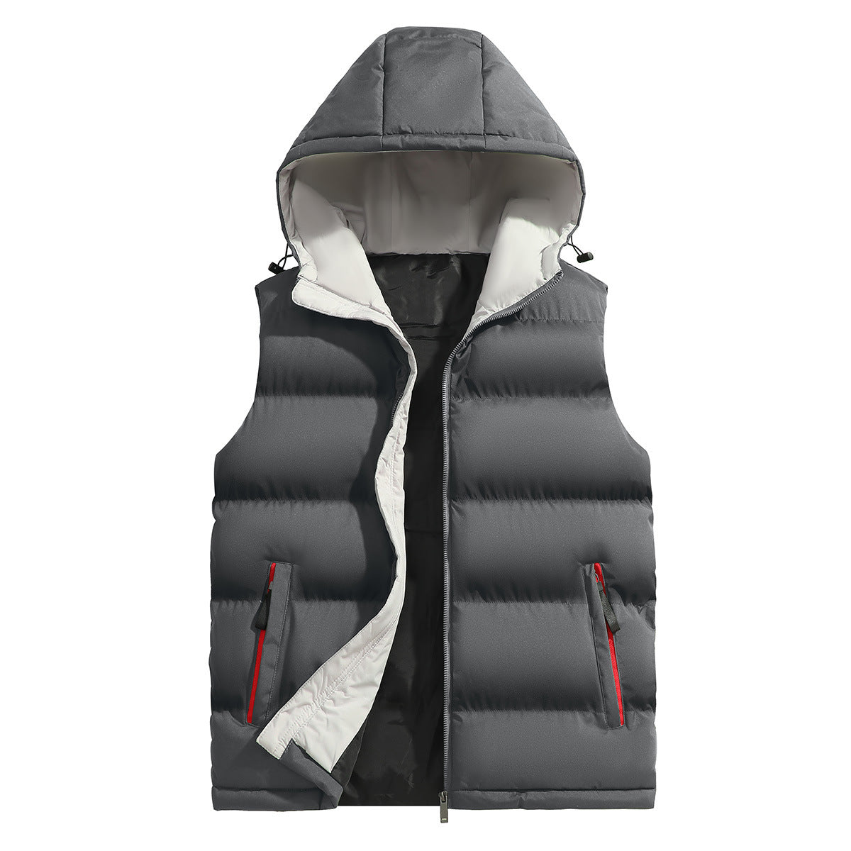 KZZ Men's versatile hooded casual vest