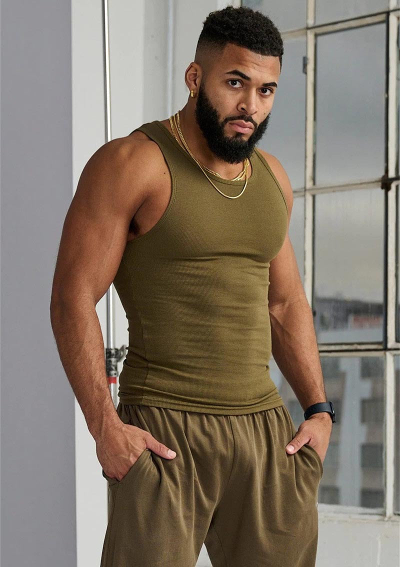 KZZ Ultra-Soft Cotton Fitted Tank