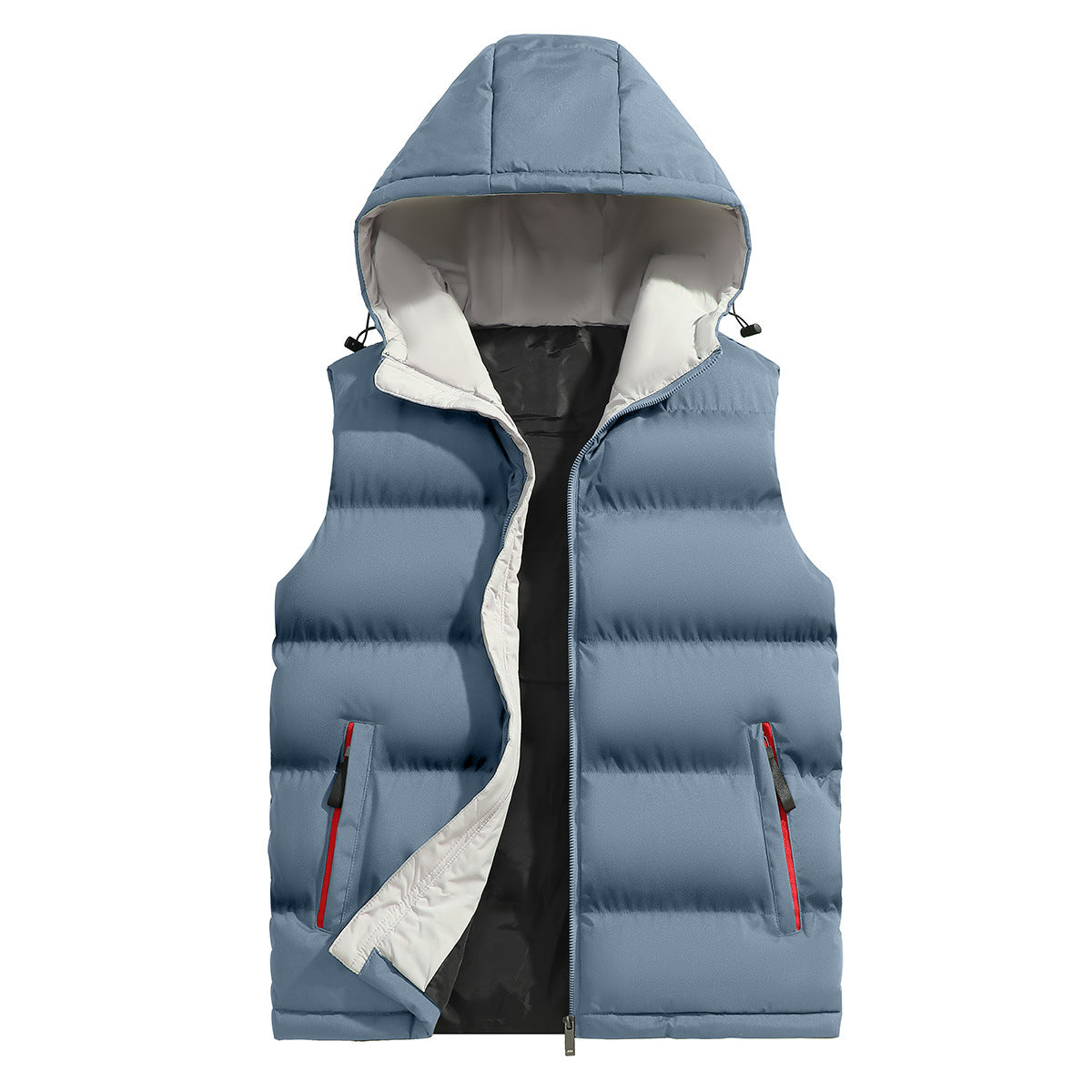 KZZ Men's versatile hooded casual vest