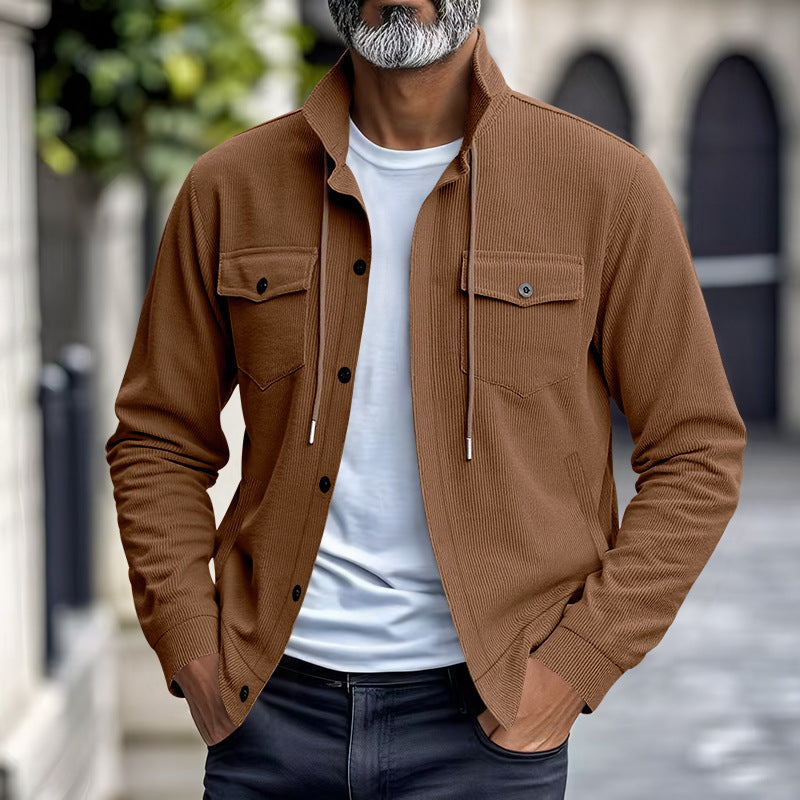 KZZ Men's Corduroy Jacket Coat
