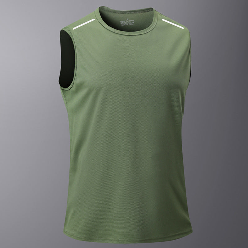 KZZ Men's Ice Silk Quick-Drying Vest, Sleeveless