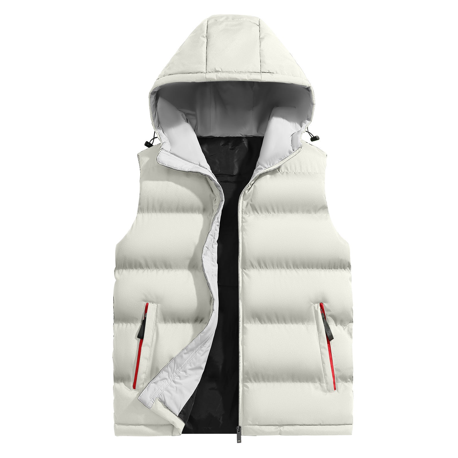 KZZ Men's versatile hooded casual vest