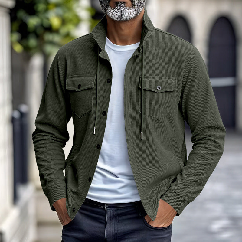 KZZ Men's Corduroy Jacket Coat