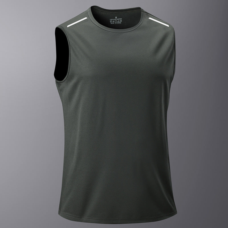 KZZ Men's Ice Silk Quick-Drying Vest, Sleeveless