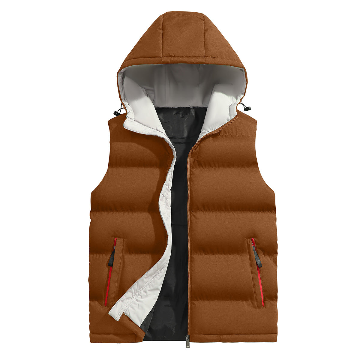 KZZ Men's versatile hooded casual vest