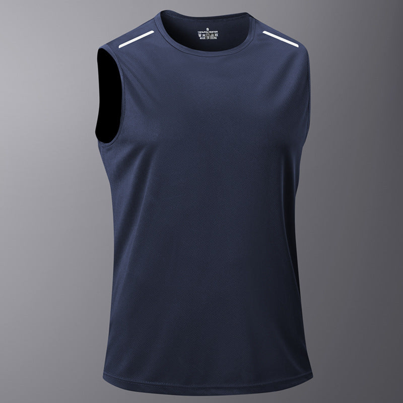 KZZ Men's Ice Silk Quick-Drying Vest, Sleeveless