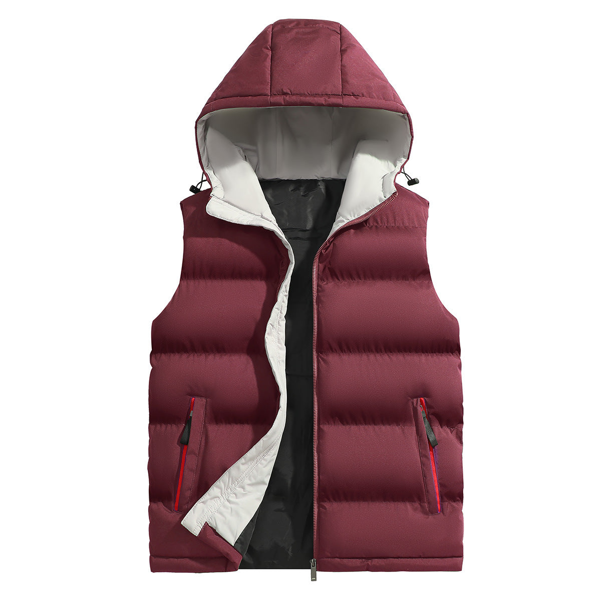 KZZ Men's versatile hooded casual vest