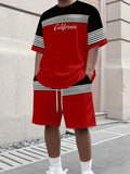 KZZ Men's Sporty Tee Short Set
