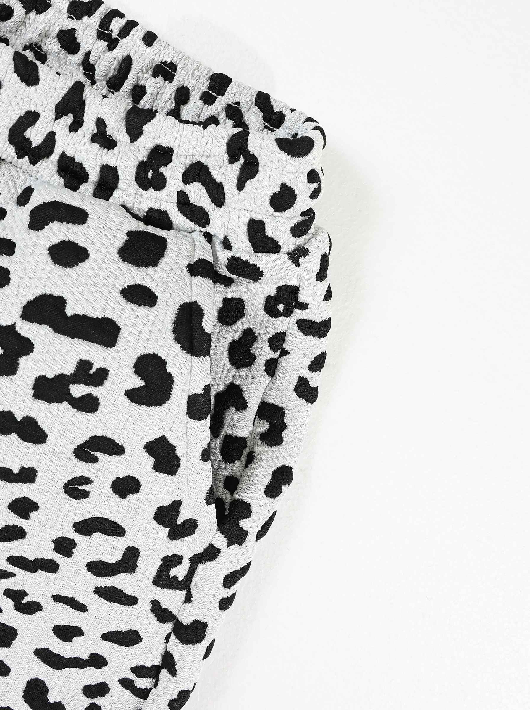 KZZ Men's Leopard Print Two-Piece Set