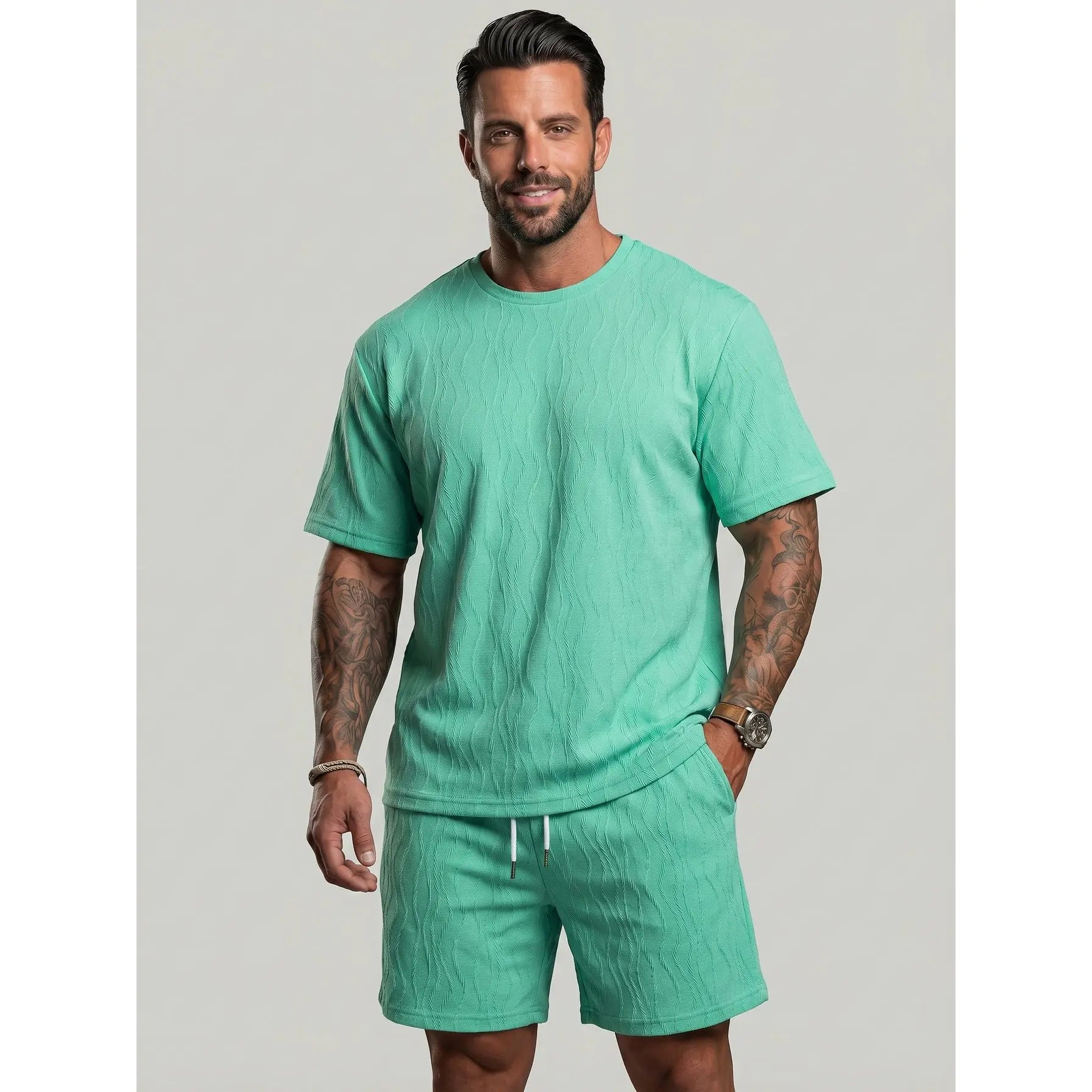KZZ Men's Shorts and Top Set