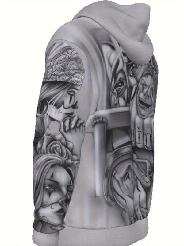 KZZ Men’s 3D Chicano Hoodie