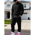 KZZ Men's Textured Knit Two-Piece Set
