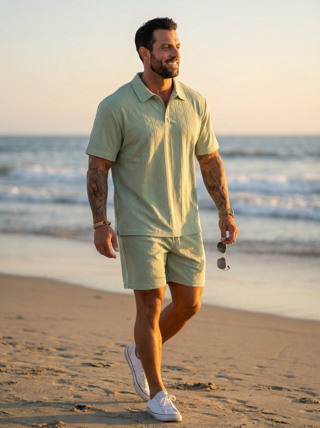 KZZ Casual and Comfortable Resort-Style Men's Wear