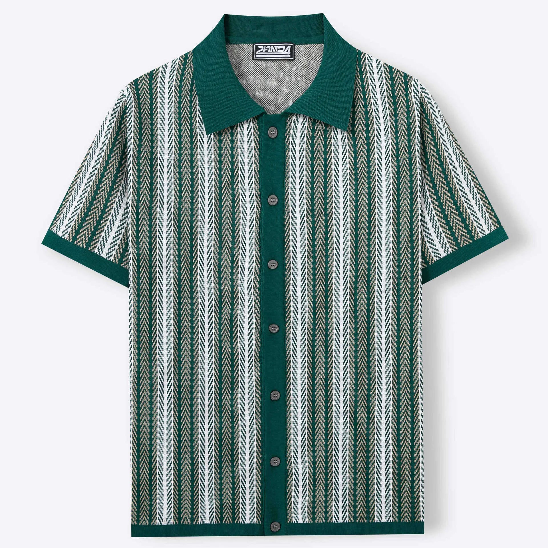KZZ Men's High-Quality Short-Sleeve Knit Shirt