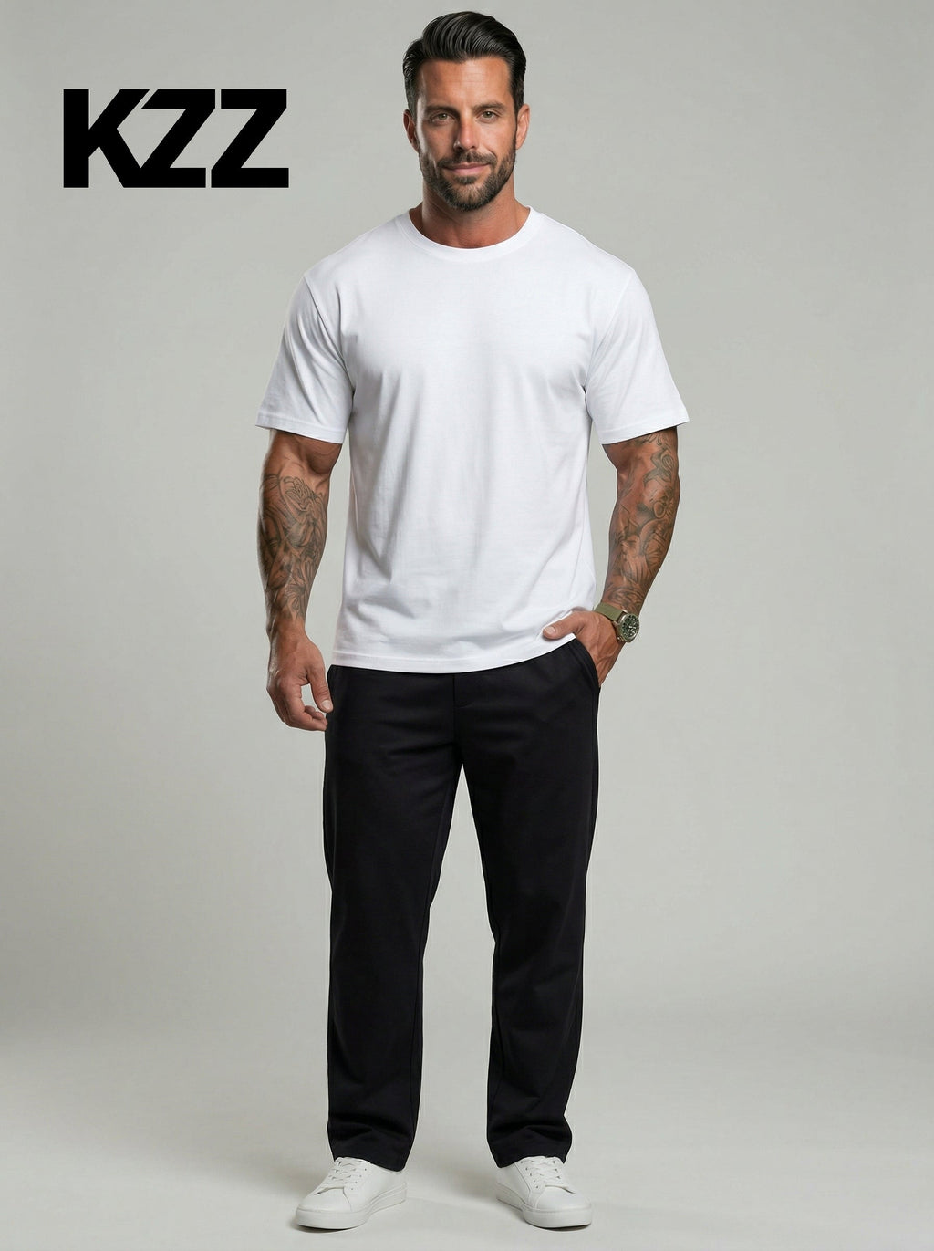 KZZ Men's Active Short Sleeve T Shirts