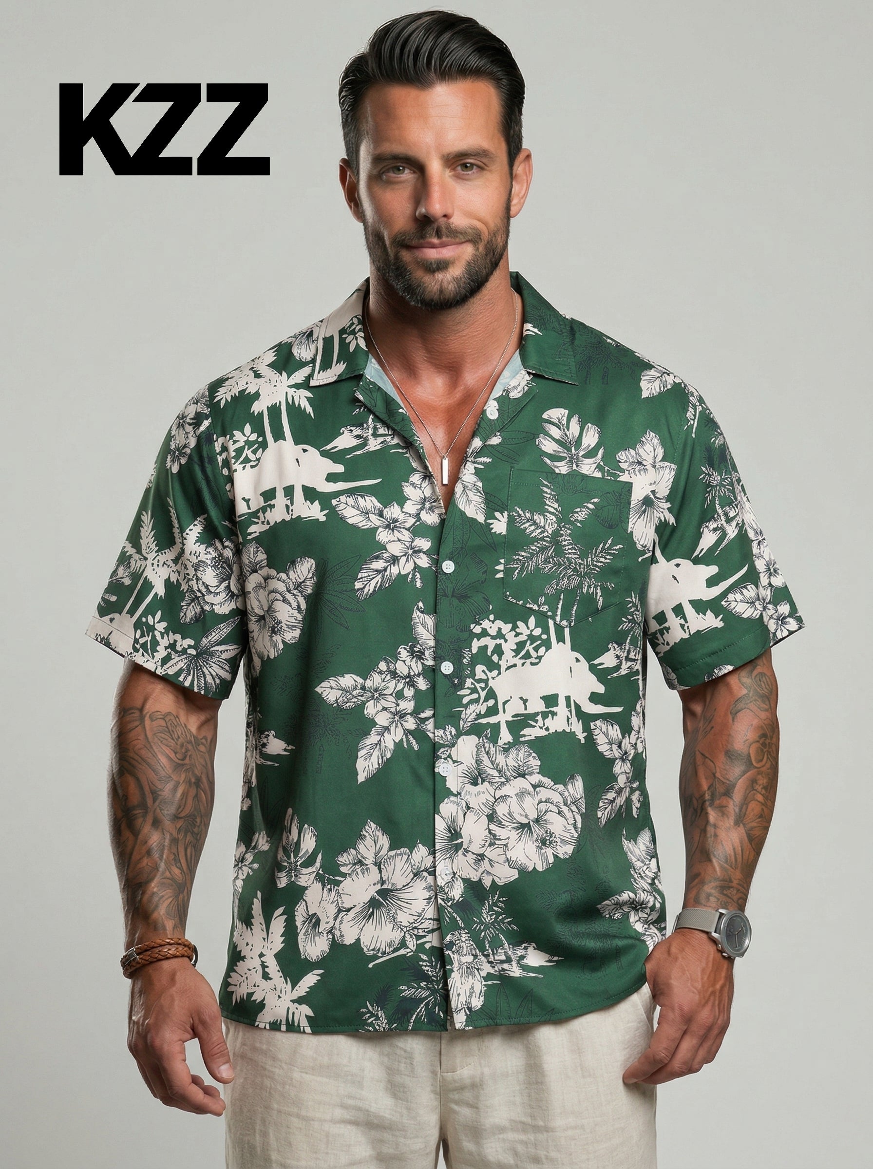 KZZ Men's Hawaiian Shirt