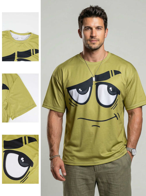 KZZ Men's 3D-Printed T-Shirt