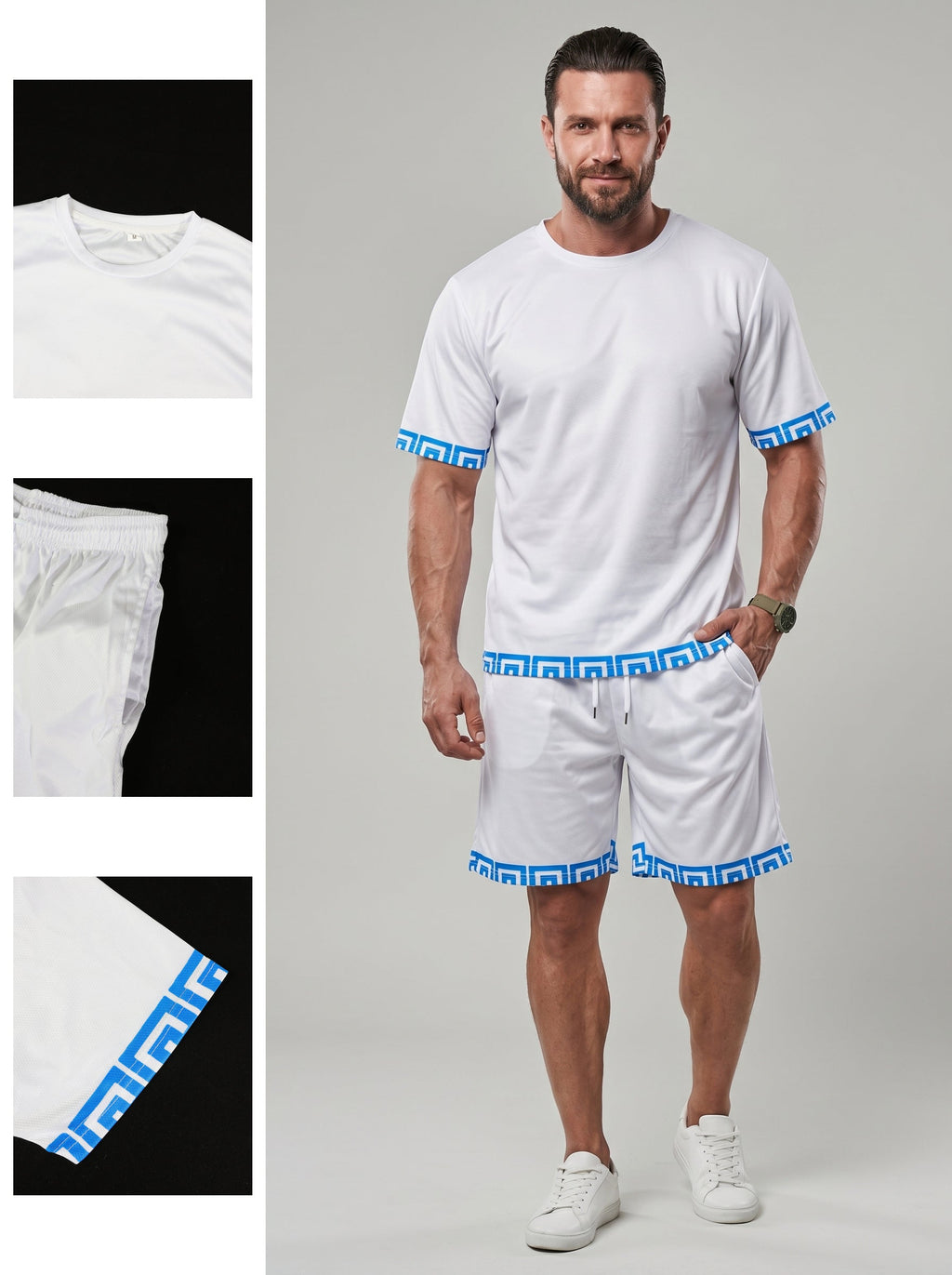 KZZ Men's Two-Piece Loungewear Set