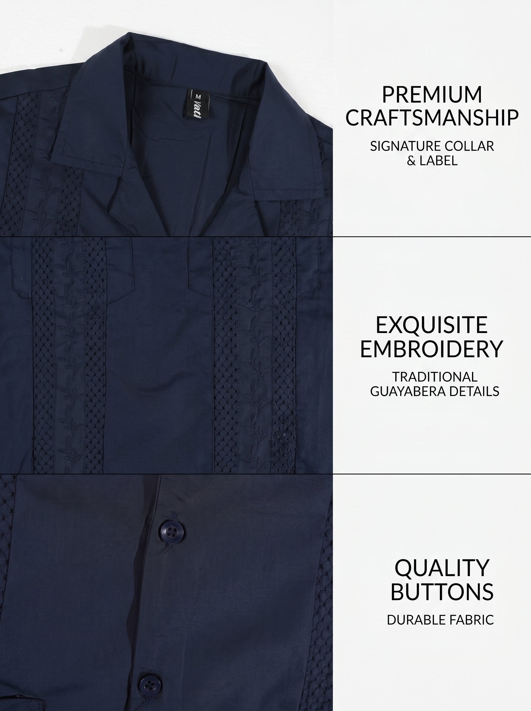 KZZ Men's Short-Sleeve Collared Shirt