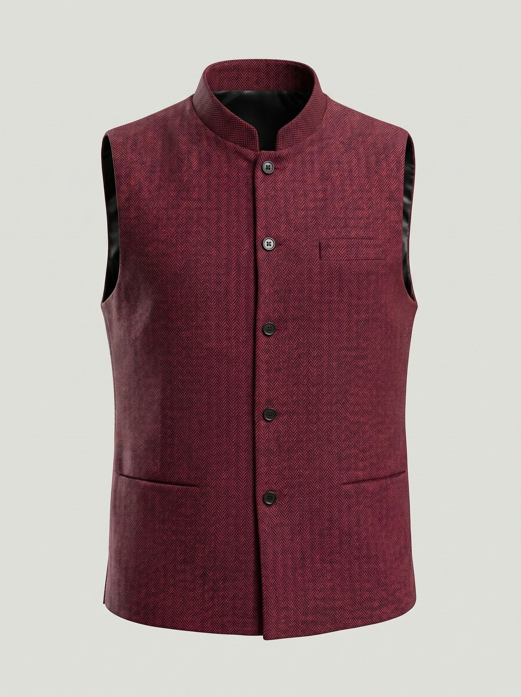 KZZ Men's Herringbone Vest